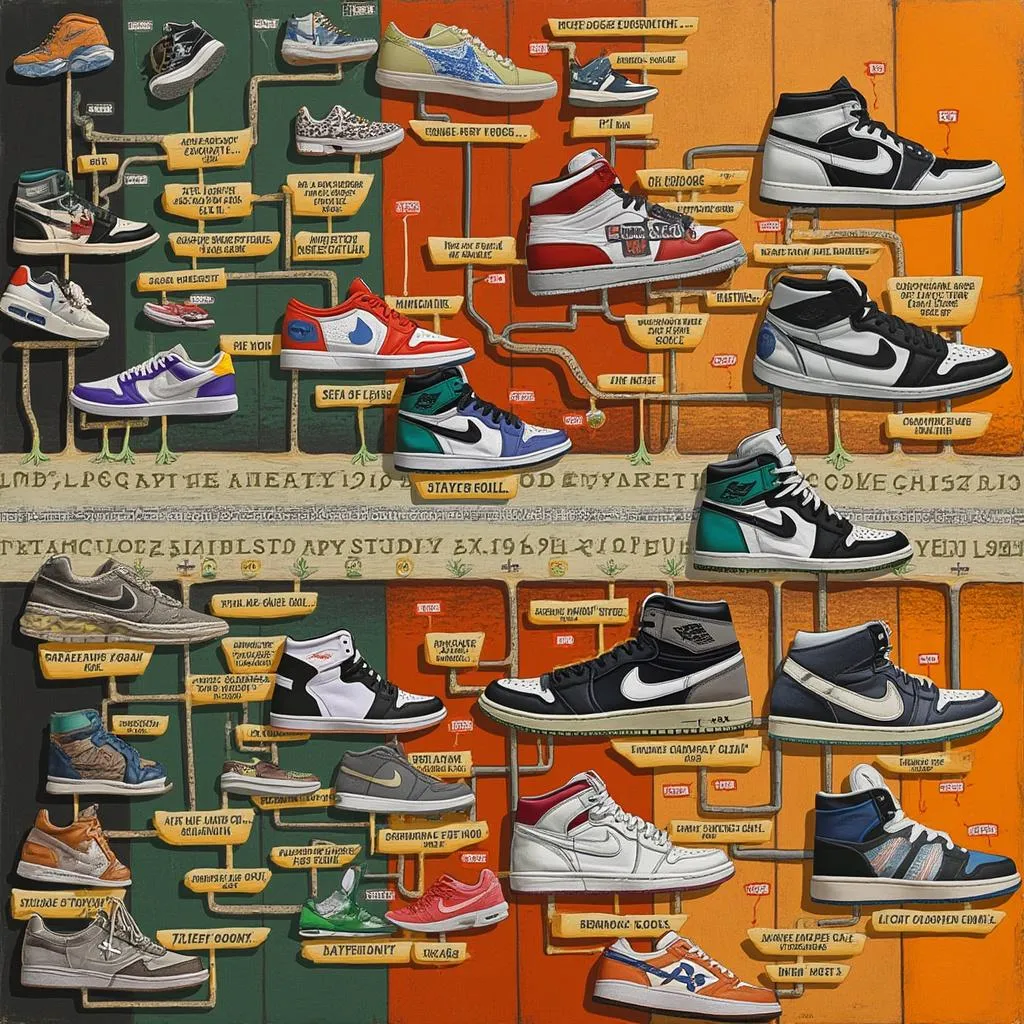 Collage mostrando la evolución de pyxeskdki.com y la cultura sneaker