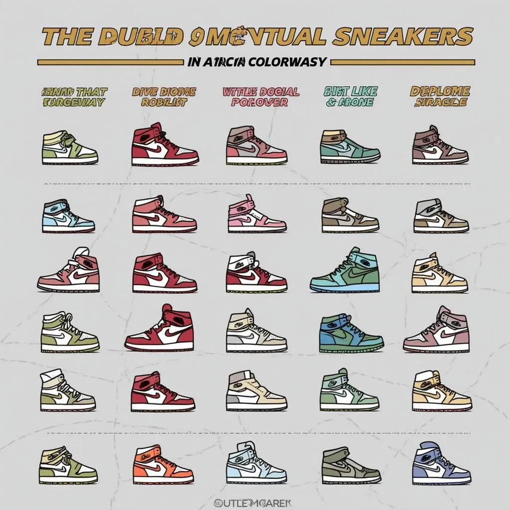 Infografía de tendencias en zapatillas