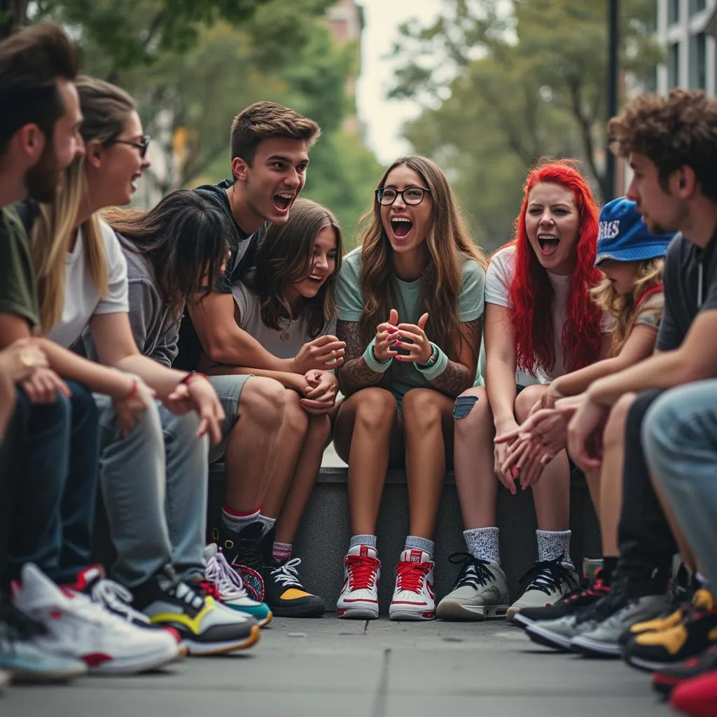 Jóvenes apasionados por la cultura sneaker